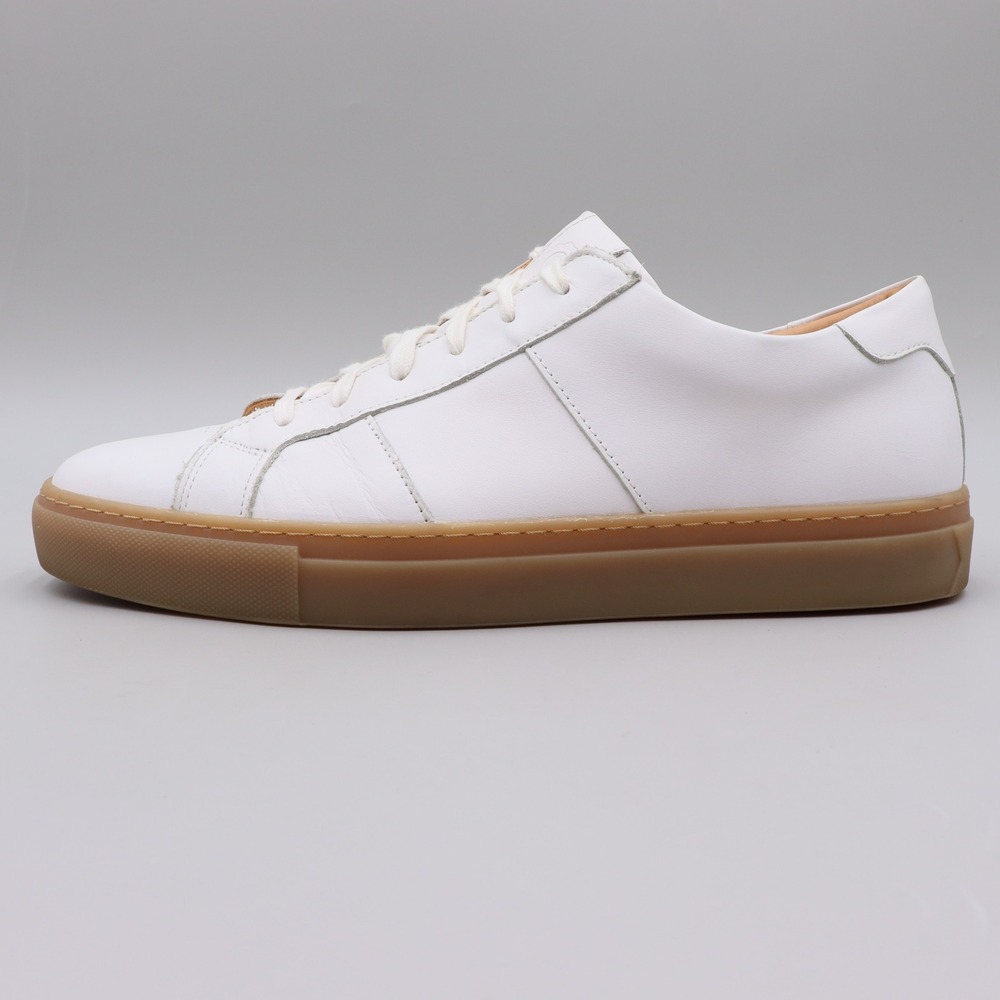 GREATS Royale Sneakers White/Gum Sole Men's Size 12 US Low Top Casual Sneakers - Picture 3 of 9